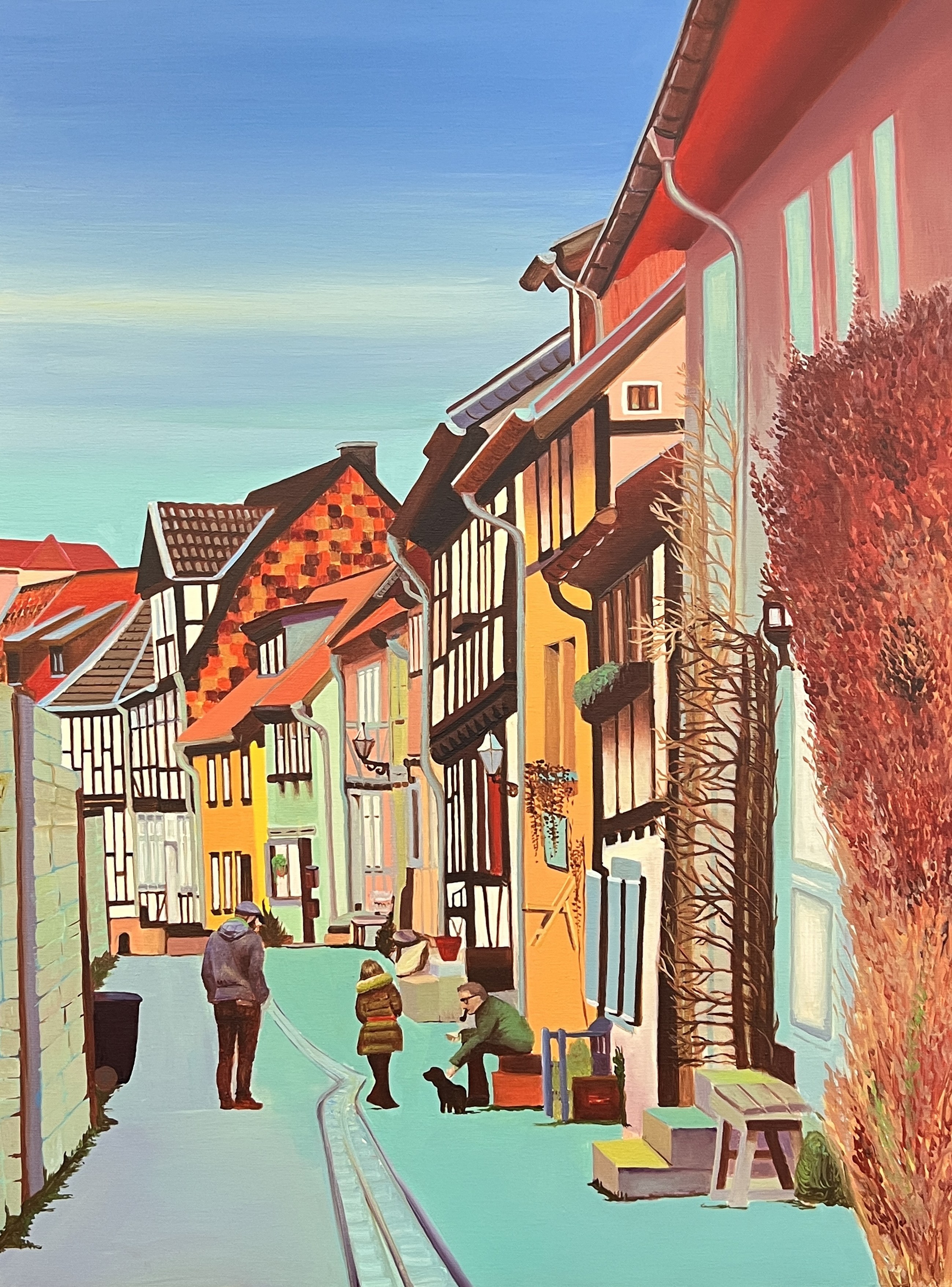 Street in Quedlinburg 80x60 cm