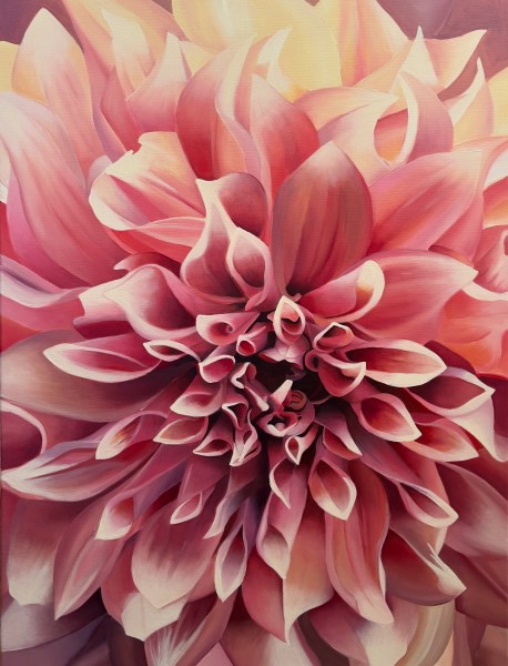 “Dalia Explosión”, acrylic on canvas, 80 x 60 cm