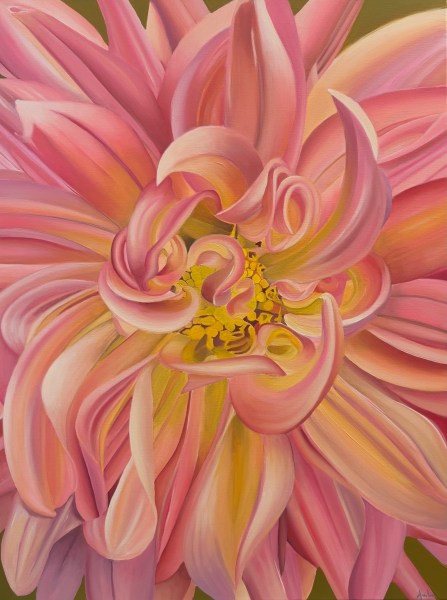 “Dalia Confundida”, acrylic on canvas, 80 x 60 cm
